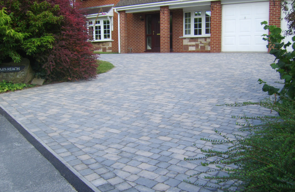 driveway Grey Block Paving Driveway