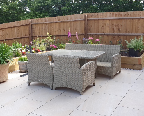 Contemporary Porcelain Patio In Canyon Ivory